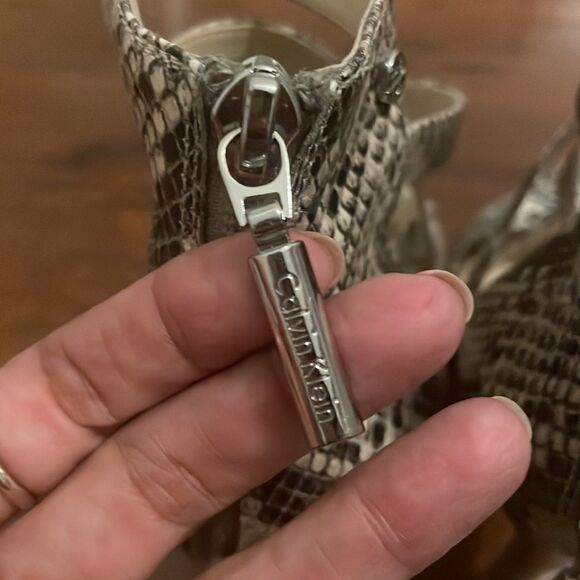 Calvin Klein Python strappy heels - Picture 5 of 15